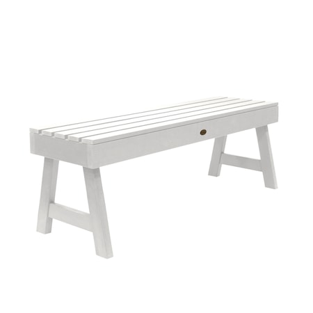 Highwood Usa 4ft Weatherly Picnic Bench Outdoor Furniture for Patio, Backyard, Garden AD-BENN4-WHE